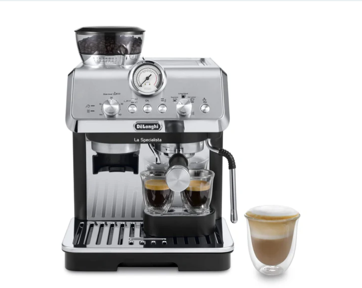 De'Longhi   La   Specialista   Metal   Barista   Pump   Espresso   Machine,   Bean   to   Cup   Coffee