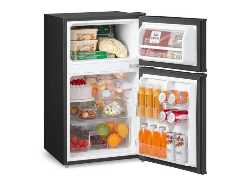 COMFEE'   RCT87BL2(E)   Under   Counter   Fridge   Freezer,   87L   Double   Door   Small   Fridge   Freezer   with   Light
